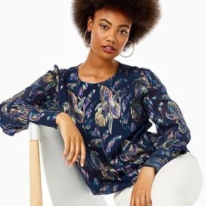 NWT Lilly Pulitzer Lambert Silk Top